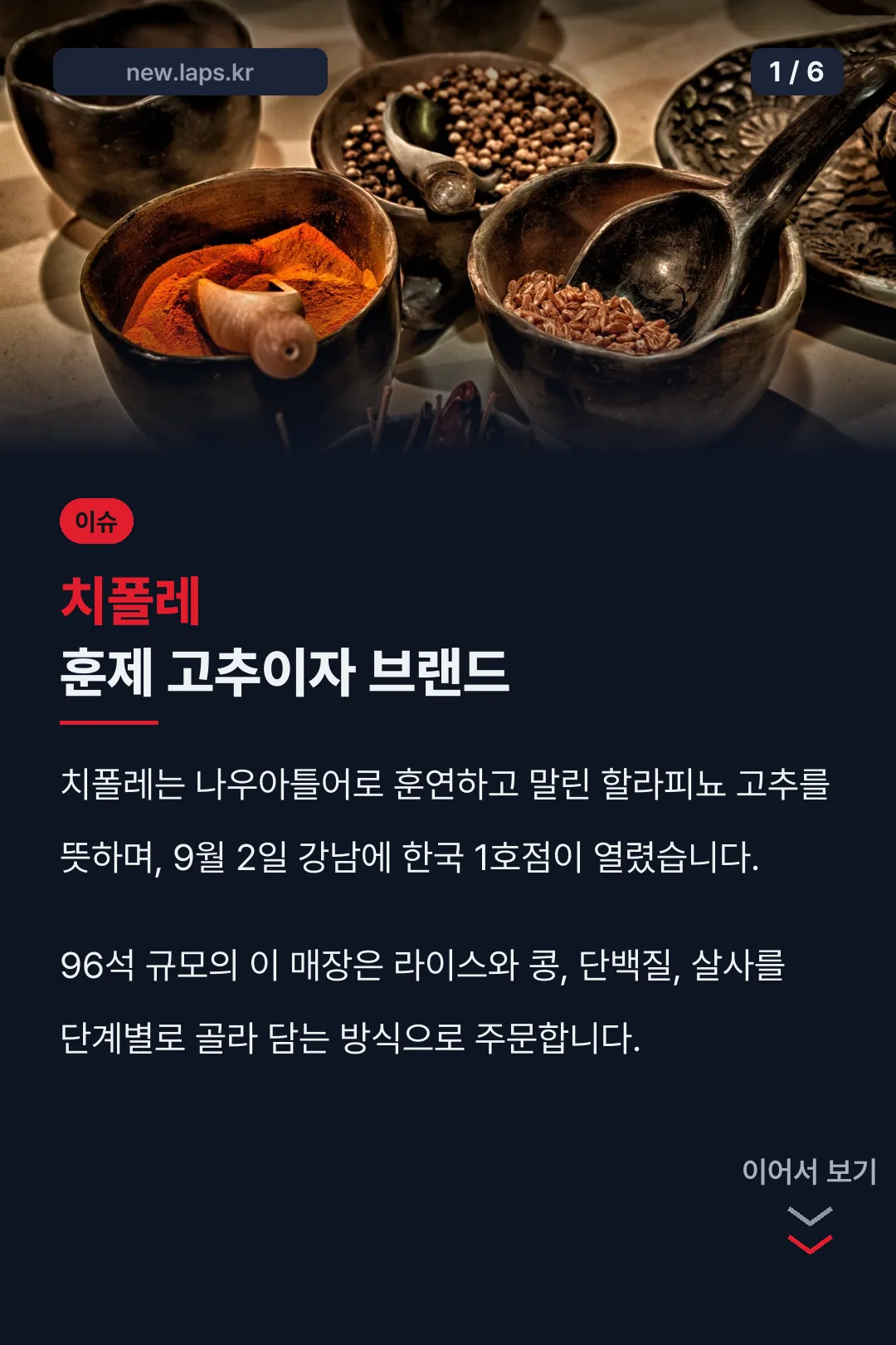 치폴레 훈제 고추이자 브랜드