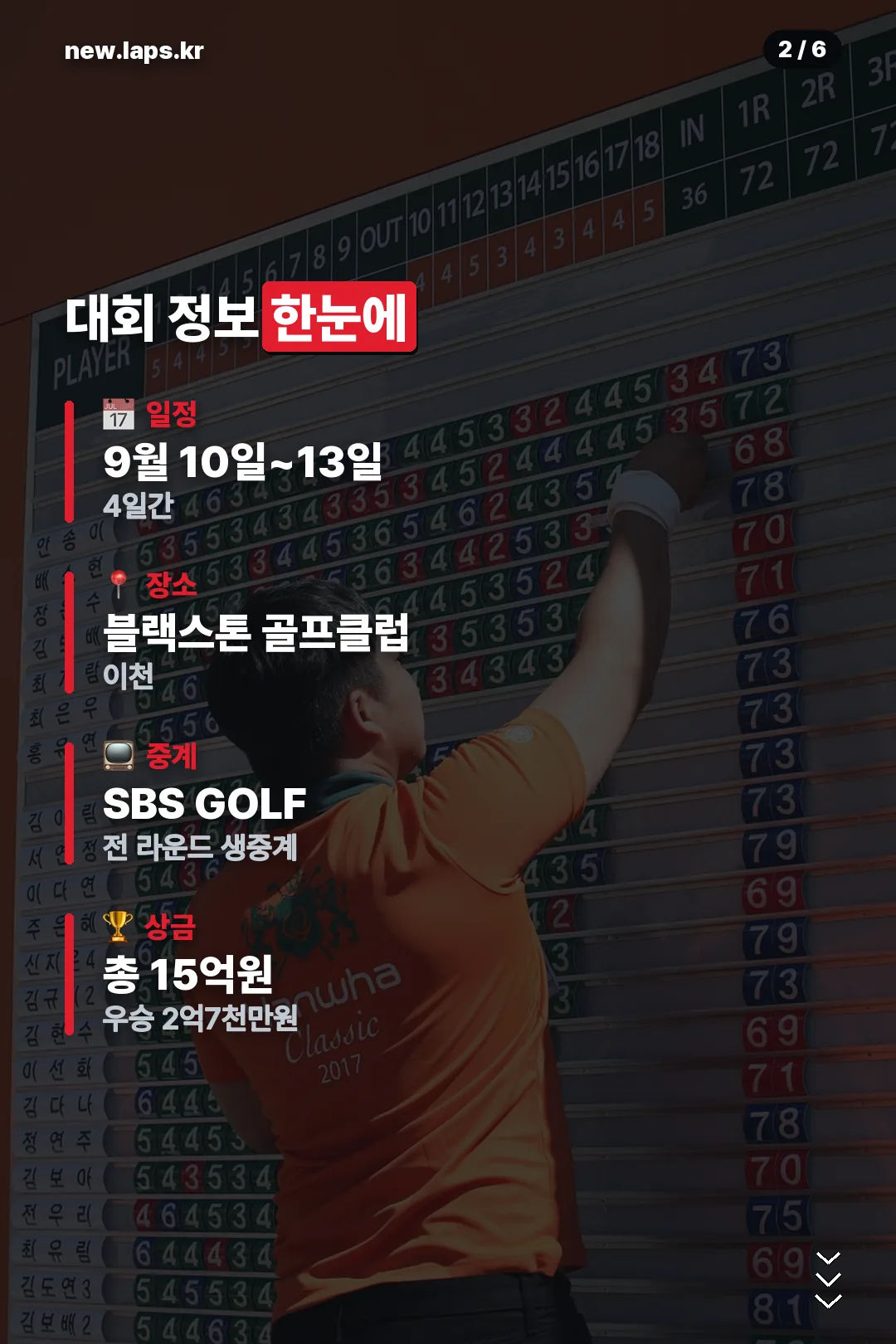 대회 정보 한눈에