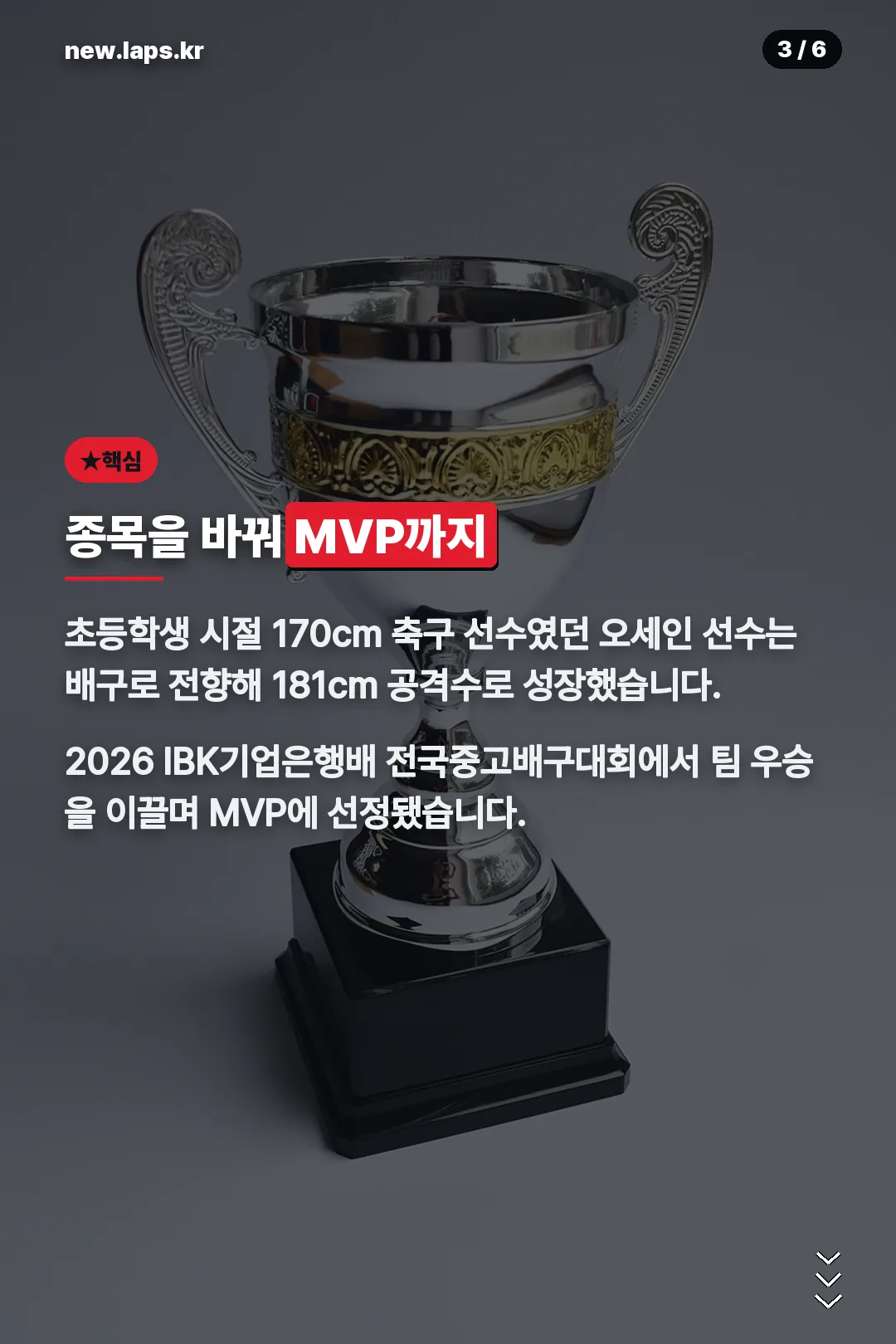 종목을 바꿔 MVP까지